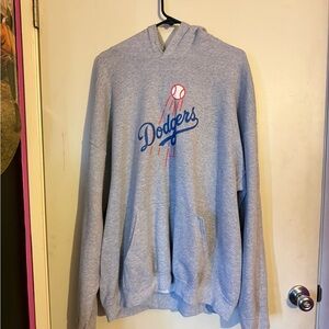 MLB Dodgers Gray Hoodie for Men